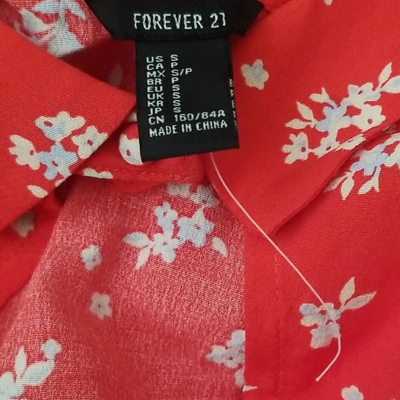 Beautiful floral dainty red dress - Picture 5 of 5